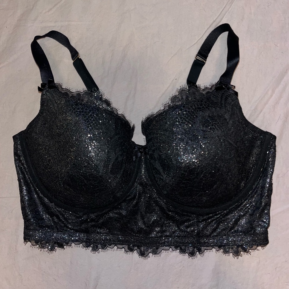 Lane Bryant Metallic Balconette Lightly Lined Bra